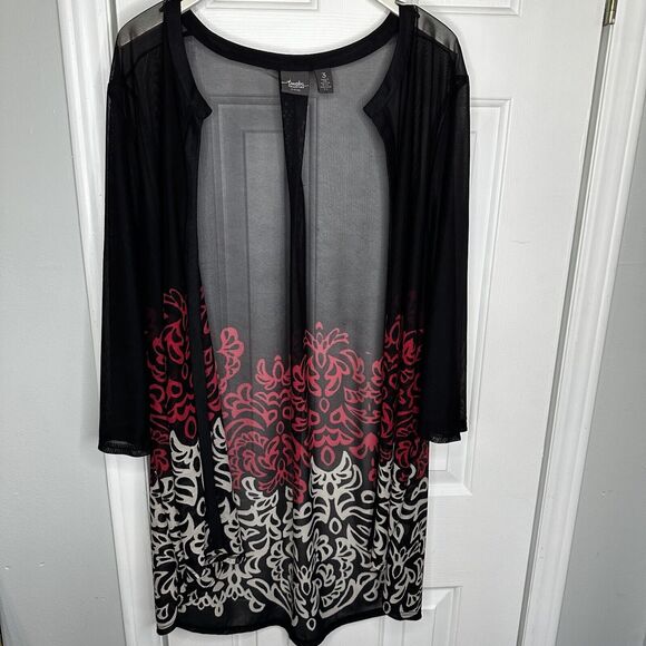 Chicos Caftan Cardigan Open Front Top Sz 3 16 USA - Picture 1 of 7